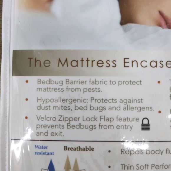 Queen Matress Protector Cover Anti Bed Bug Allergen Pet Dander Dust Mites - Picture 3 of 6